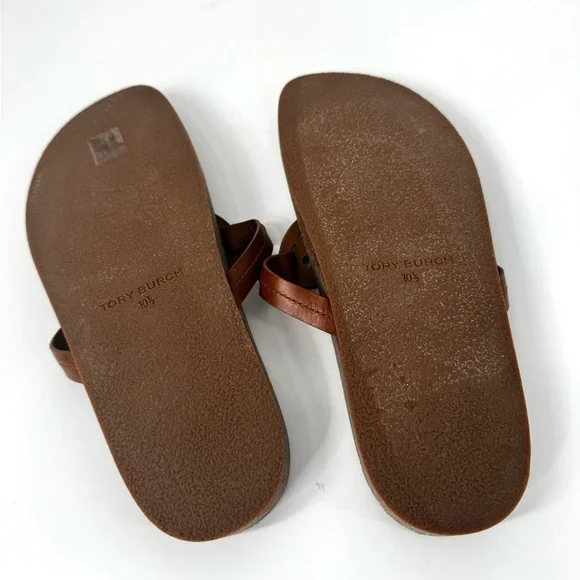 Tory Burch Miller Cloud Sandals Brown Suede - Picture 7 of 8